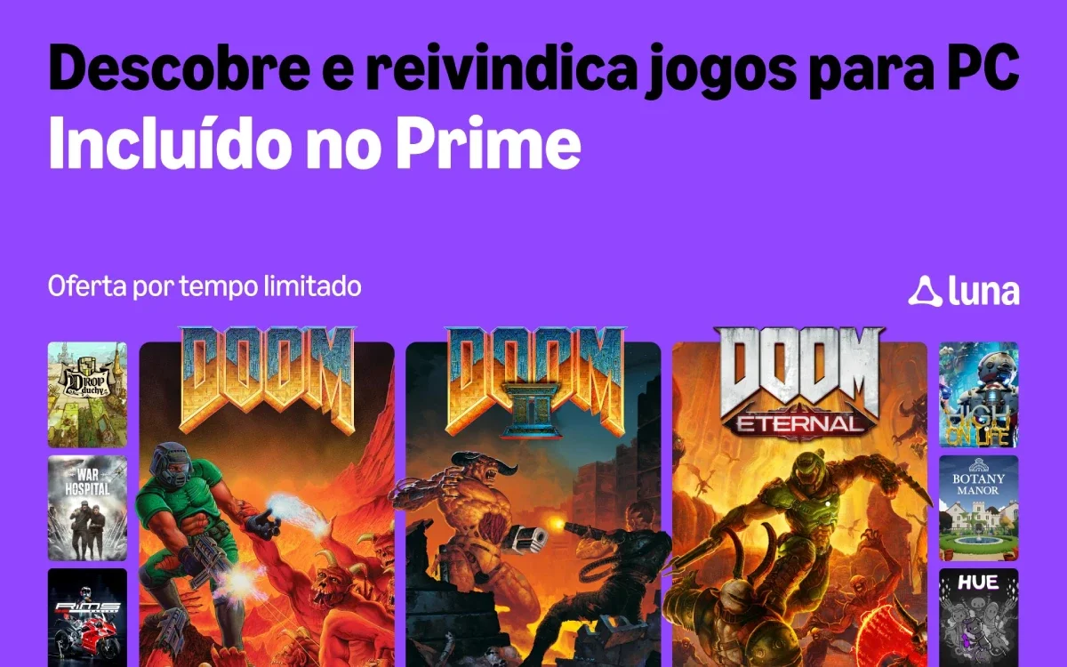 Amazon Luna: 11 jogos grátis para assinantes Prime com resgates já abertos