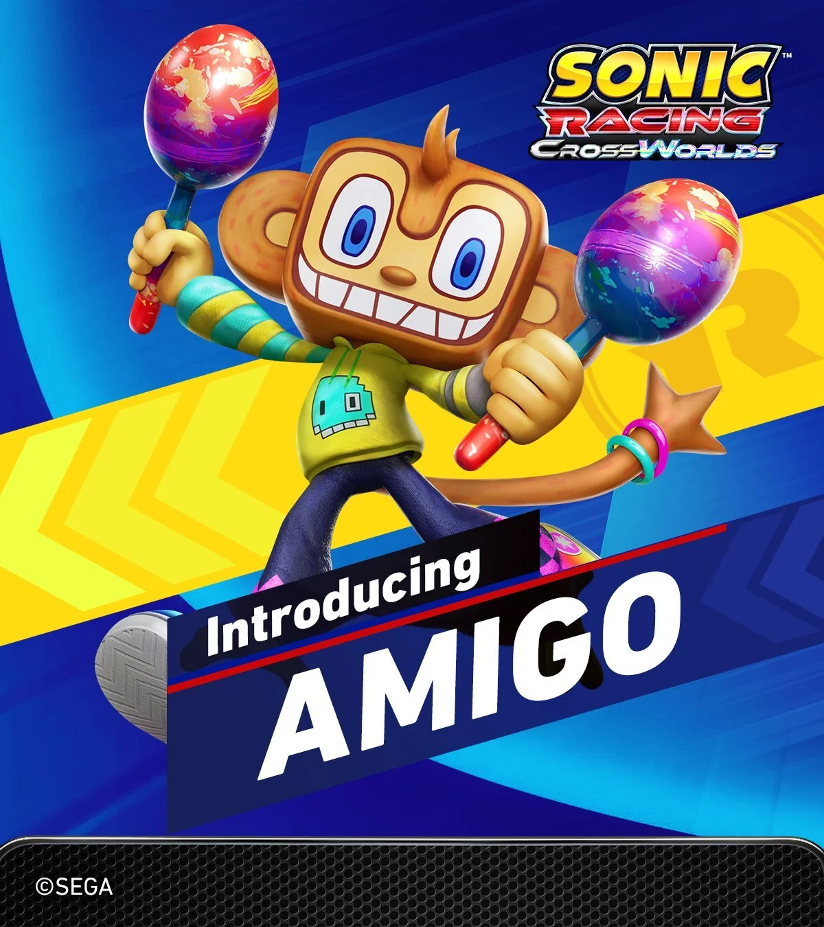 Amigo chega a Sonic Racing: Crossworlds com veículo grátis