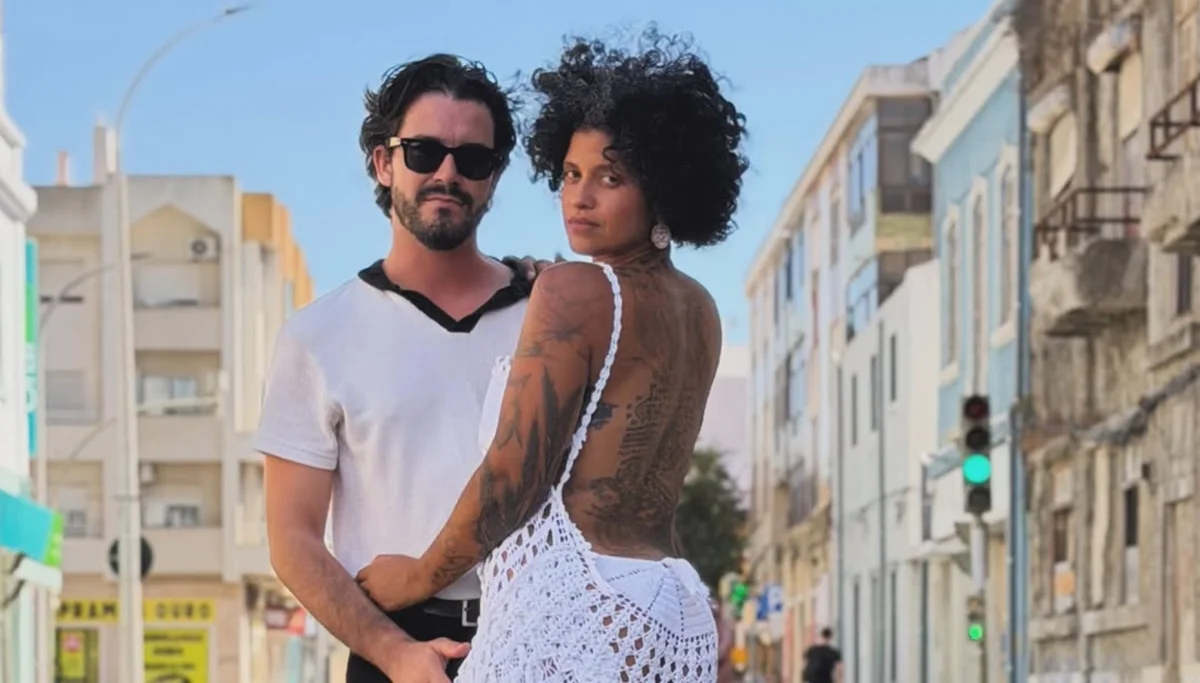 Blaya Rodrigues: casamento civil e vestido com naperons de segunda mão