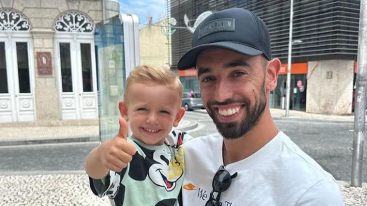 Bruno Fernandes declara‑se ao filho Gonçalo no 6.º aniversário