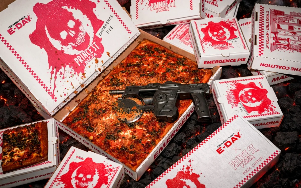 Gears of War: E-Day — cortador de pizza limitado por R$ 313