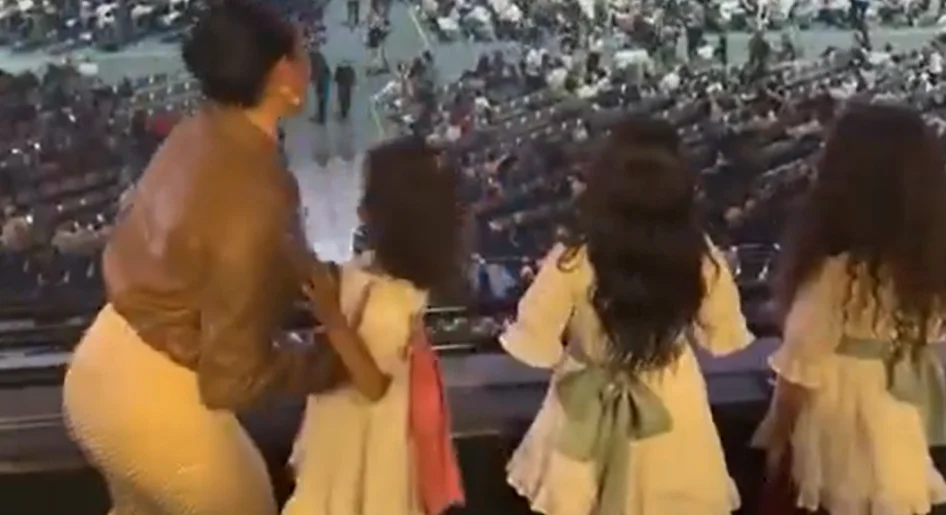 Georgina Rodríguez leva os filhos ao concerto de Céline Dion em Paris