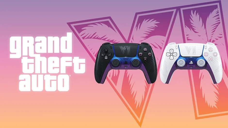 Grand Theft Auto VI: DualSense limitados em preto e branco
