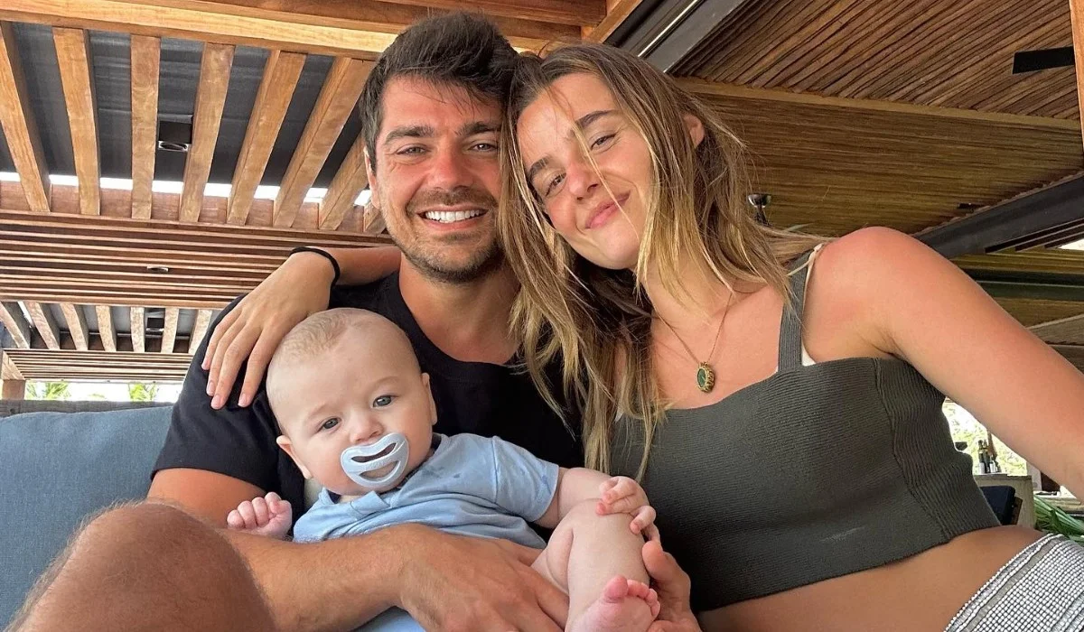 Kelly Bailey e Lourenço Ortigão: ocultam rostos dos filhos nas redes