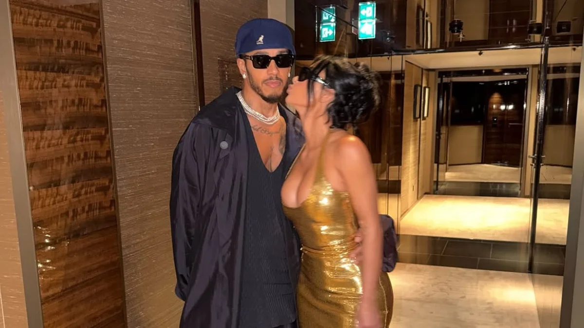 Lewis Hamilton partilha imagens íntimas com Kim Kardashian