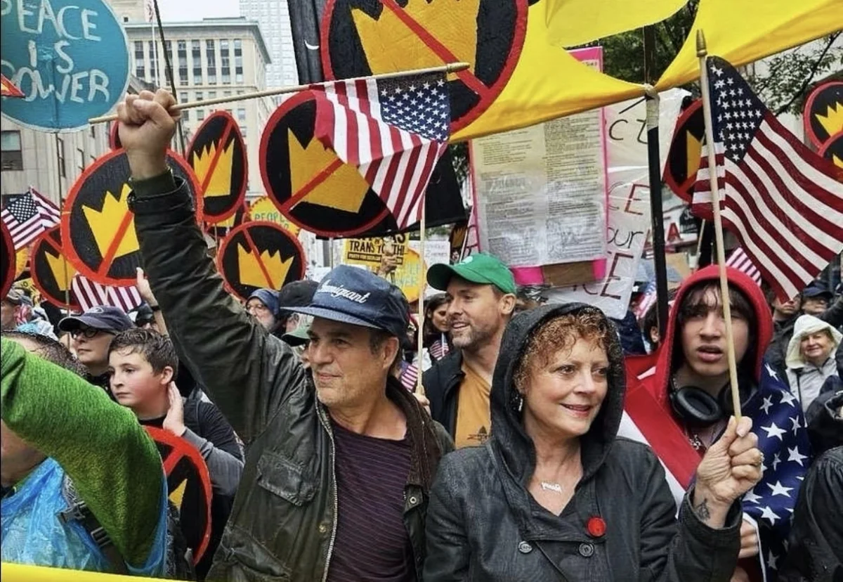Susan Sarandon: detida em protesto que levou a 104 detenções