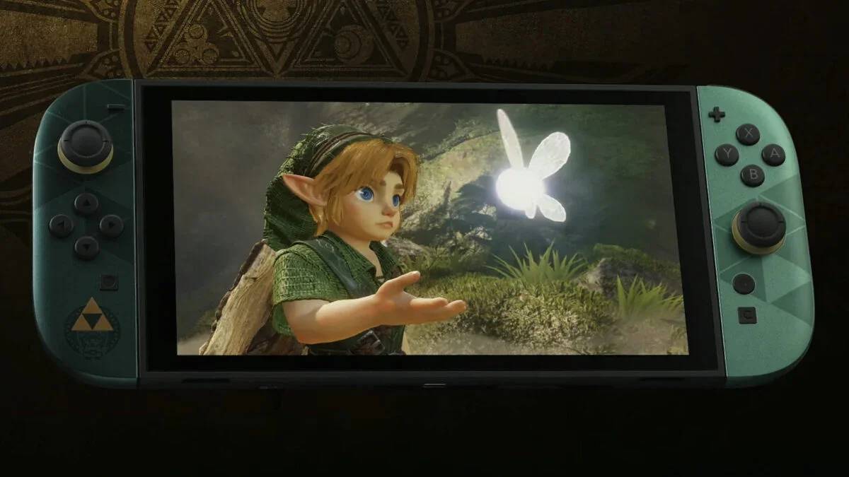The Legend of Zelda Switch 2: edição especial verde e dourado