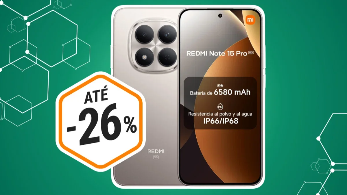 Xiaomi Redmi Note 15 Pro 5G: 200 MP e 512 GB por 325,27 €